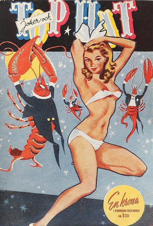 TOP HAT magazine side cover Issue 16-17   1949