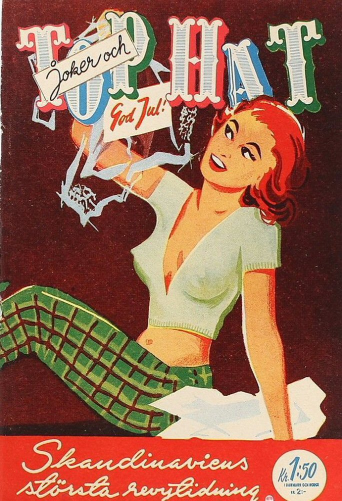 TOP HAT magazine side cover Issue 24   1952