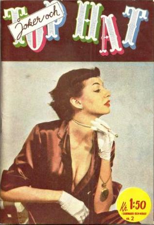 TOP HAT magazine side cover Issue 24  1953