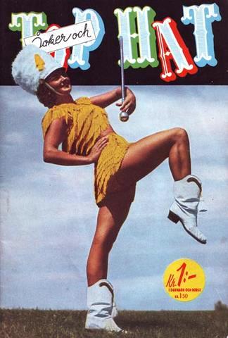 TOP HAT magazine side cover Issue 17  1954
