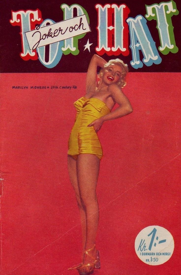 TOP HAT magazine side cover   1954