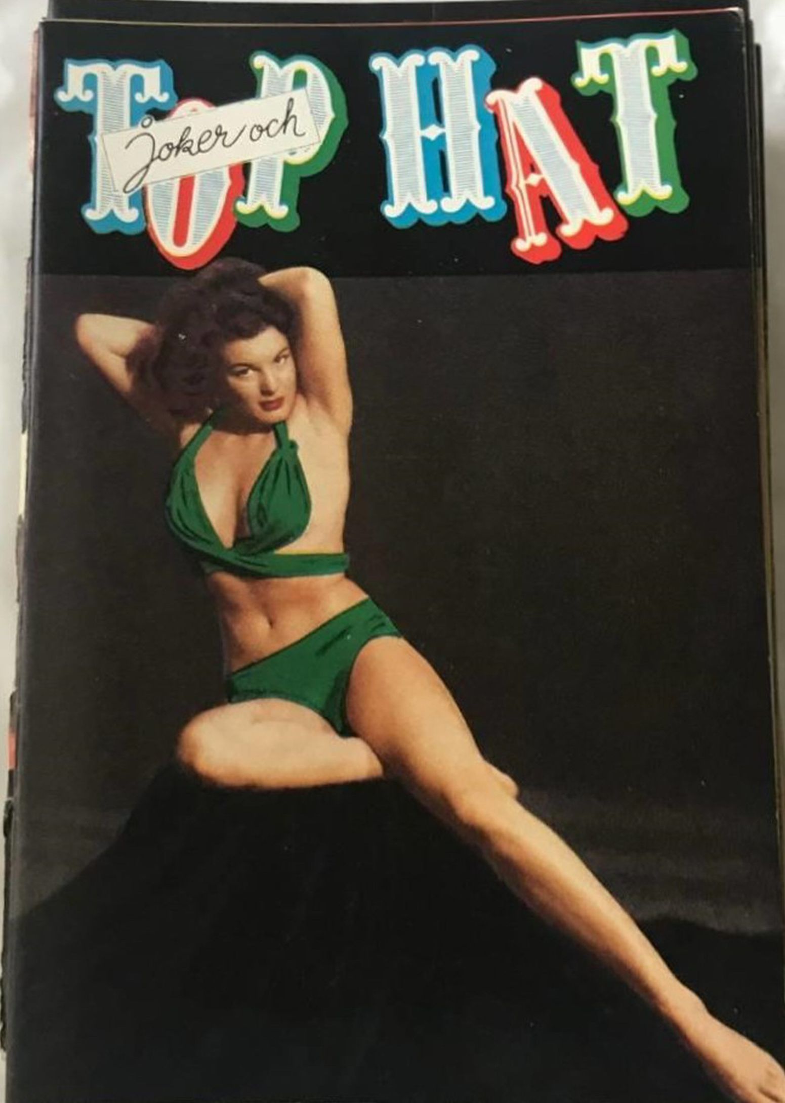 TOP HAT magazine side cover Issue 17   1955