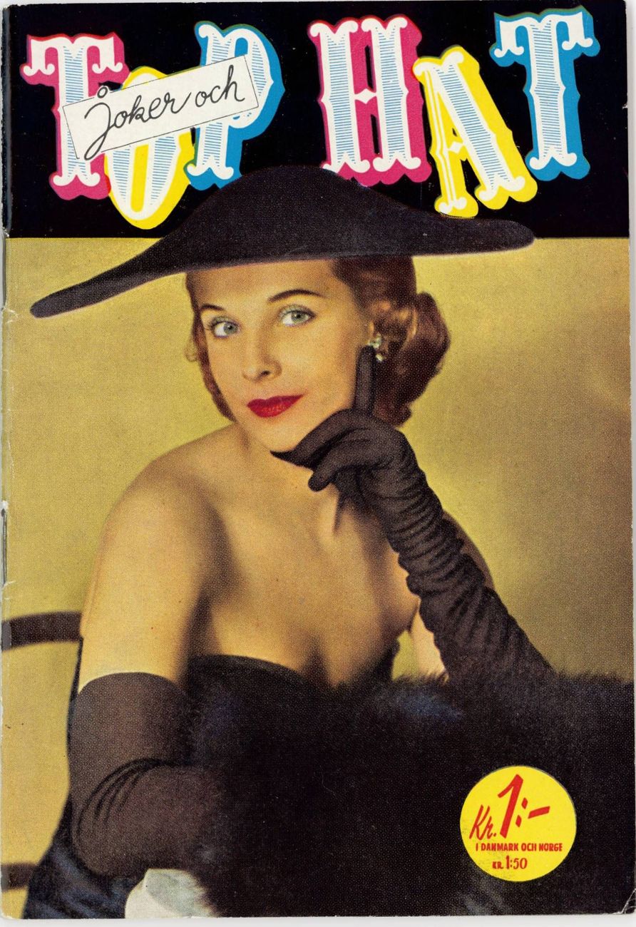TOP HAT magazine side cover Issue 2  1955