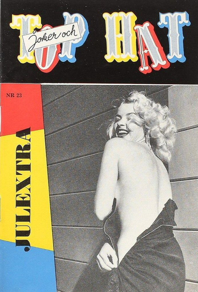 TOP HAT magazine side cover Issue 23   1955