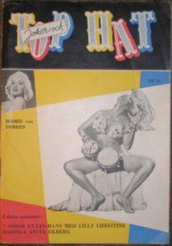TOP HAT magazine side cover Issue 24   1955