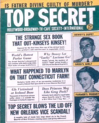 TOP SECRET magazine side cover Issue 13 June 1955
