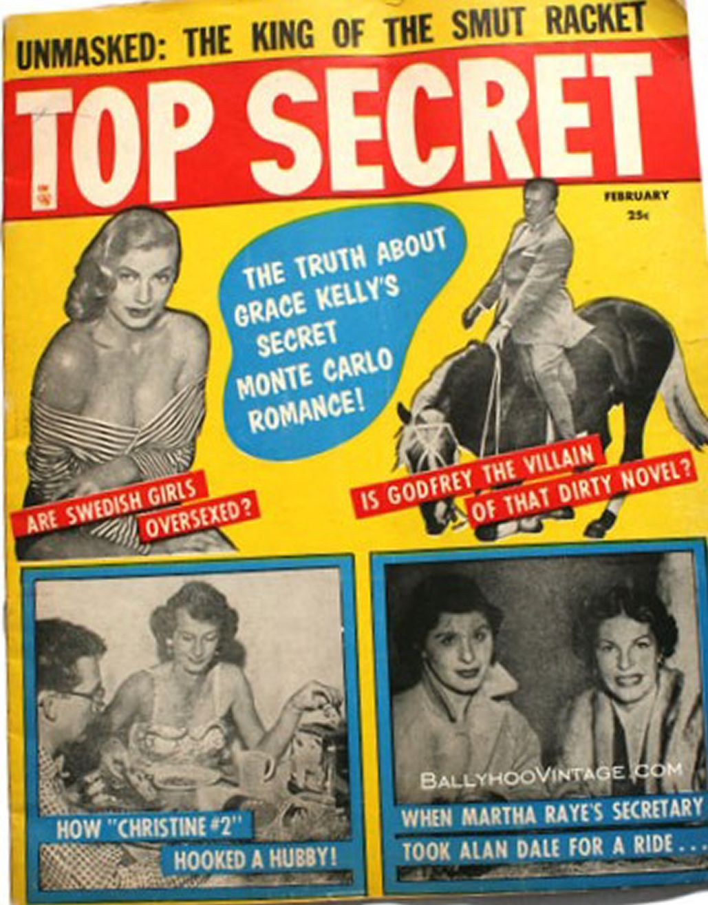 TOP SECRET magazine side cover Issue 17  February 1956