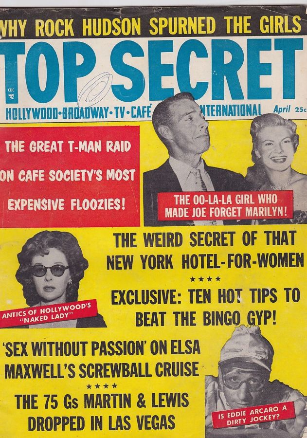 TOP SECRET magazine side cover Issue 18 April 1956