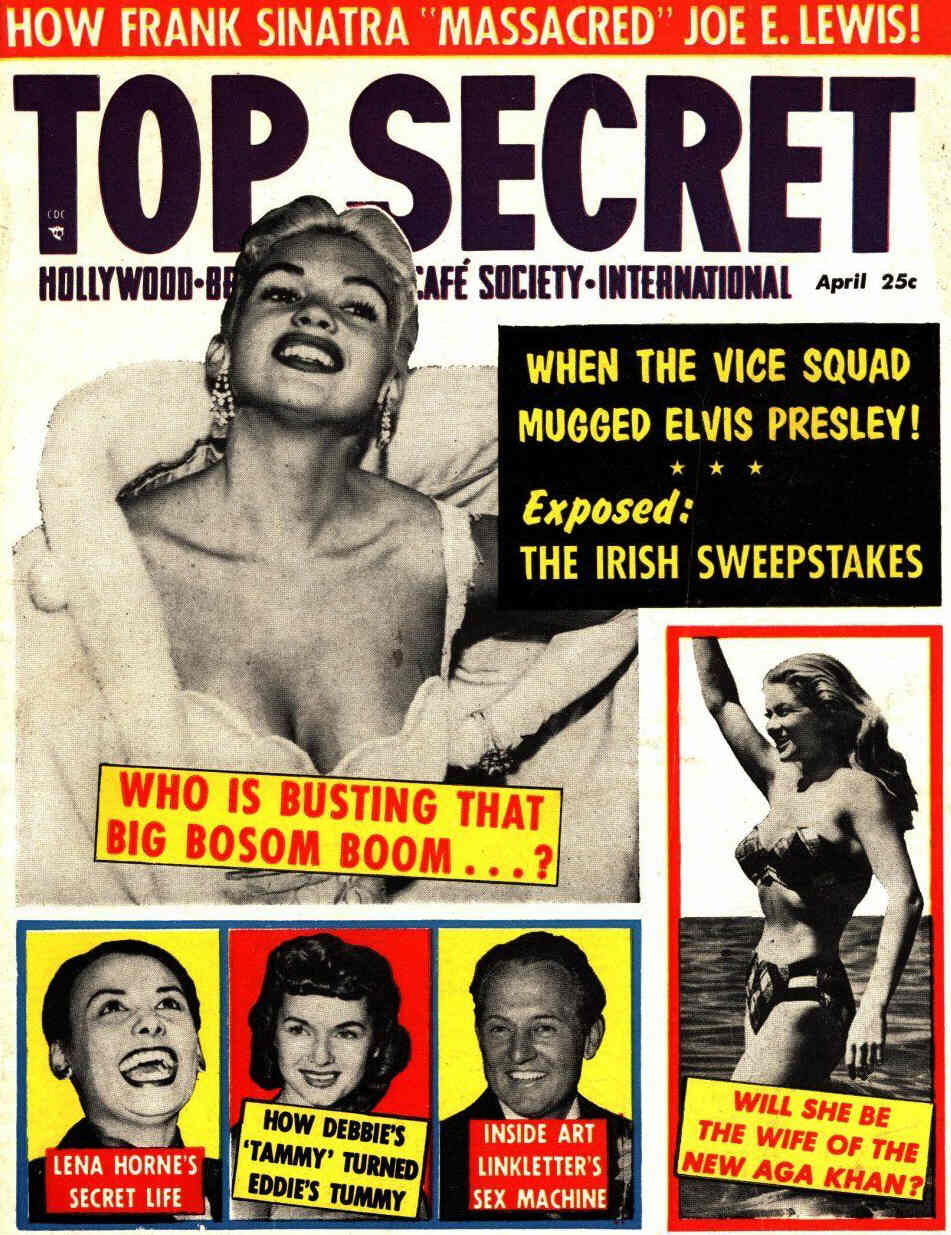 TOP SECRET magazine side cover Issue 28 April 1958