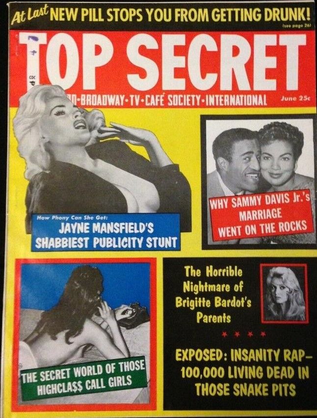 TOP SECRET magazine side cover Issue 35  June 1959