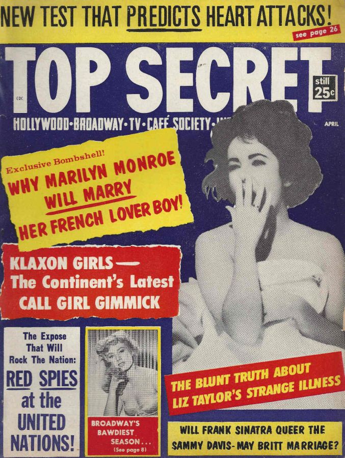 TOP SECRET magazine side cover April 1961