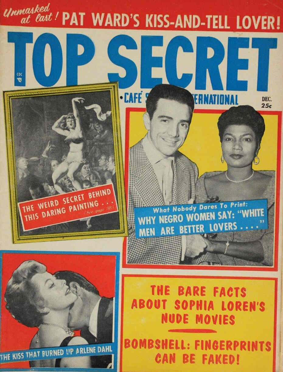 TOP SECRET magazine side cover Issue 26 December 1957
