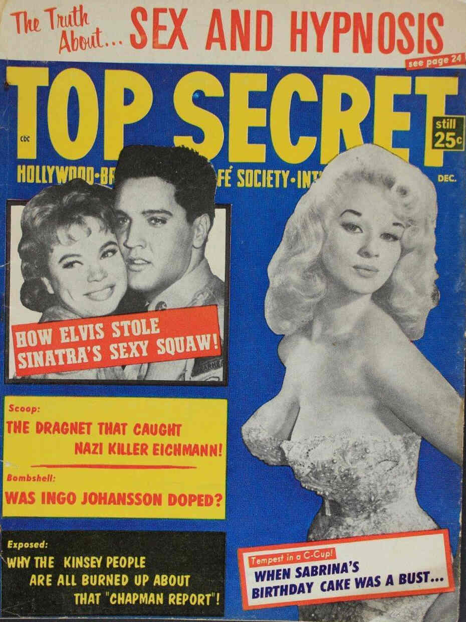 TOP SECRET magazine side cover Issue 44  Vol 8 # 44 December 1960