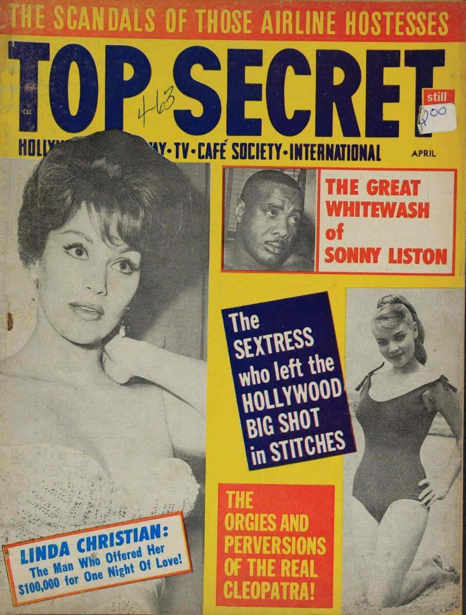TOP SECRET magazine side cover April 1963