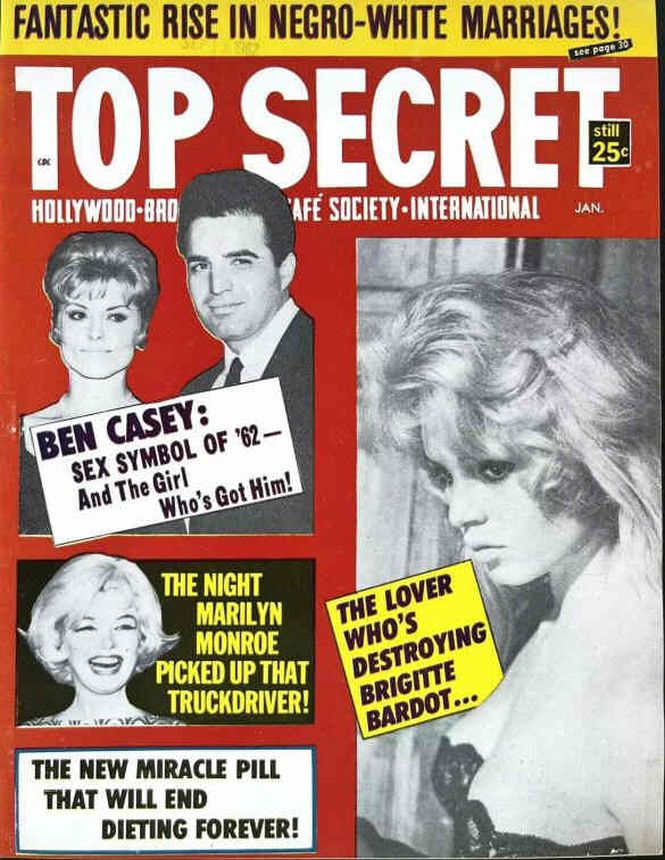 TOP SECRET magazine side cover January 1964