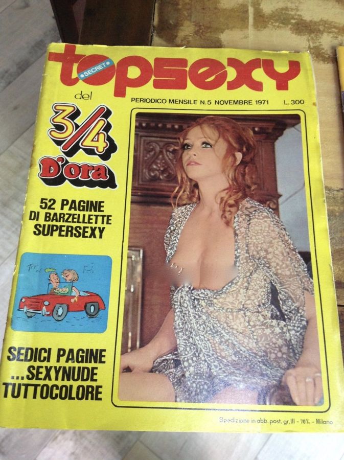 TOP SEXY magazine side cover Issue 5  November 1971