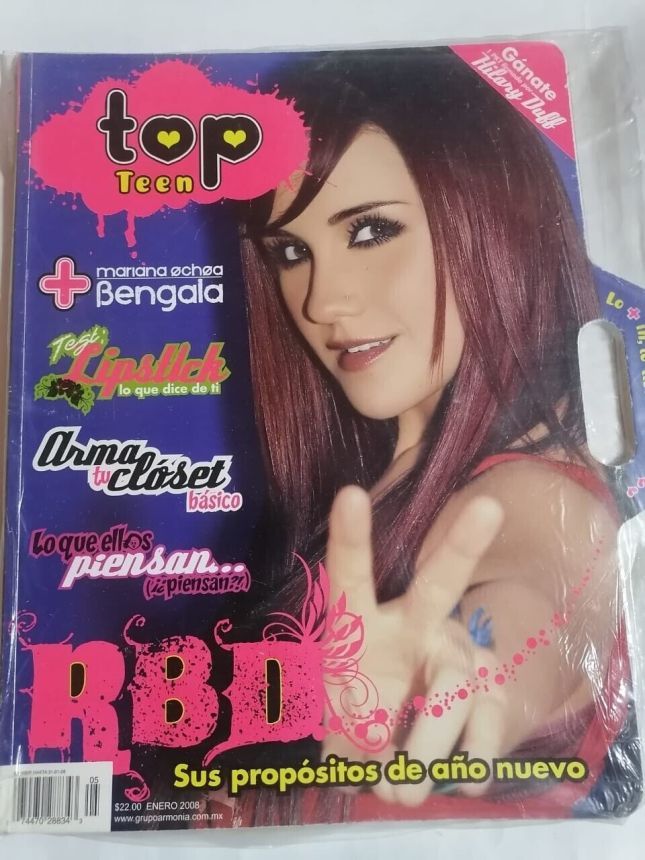 TOP TEEN magazine side cover Issue 5  January 2008