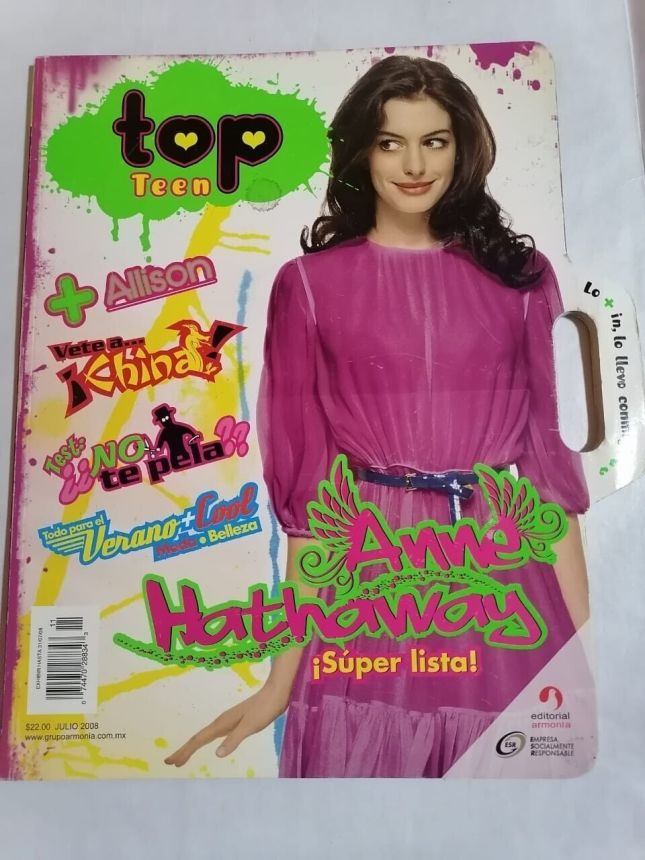TOP TEEN magazine side cover Issue 11  July 2008