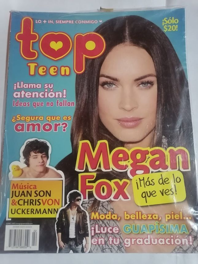 TOP TEEN magazine side cover Issue 22  June 2009
