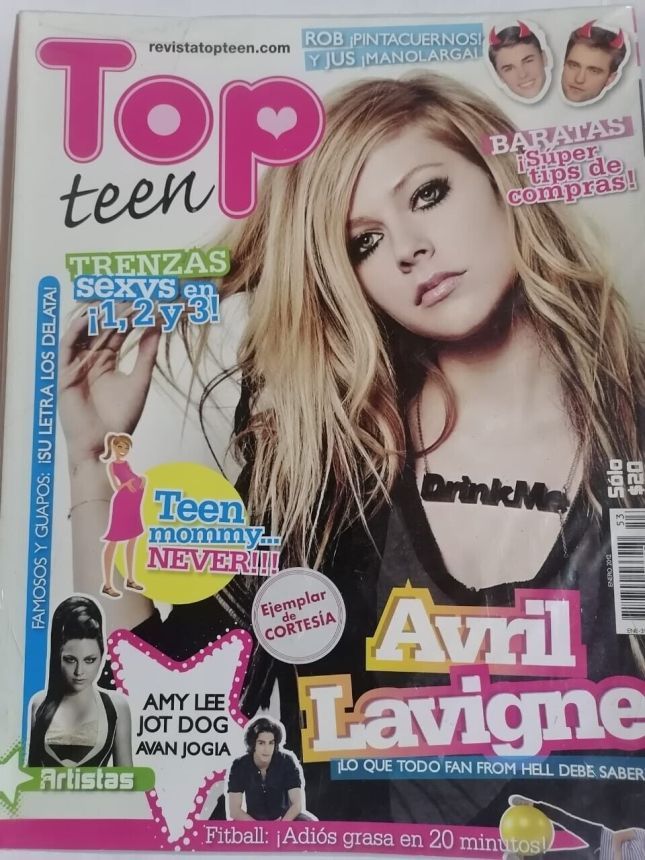 TOP TEEN magazine side cover Issue 53  January 2012