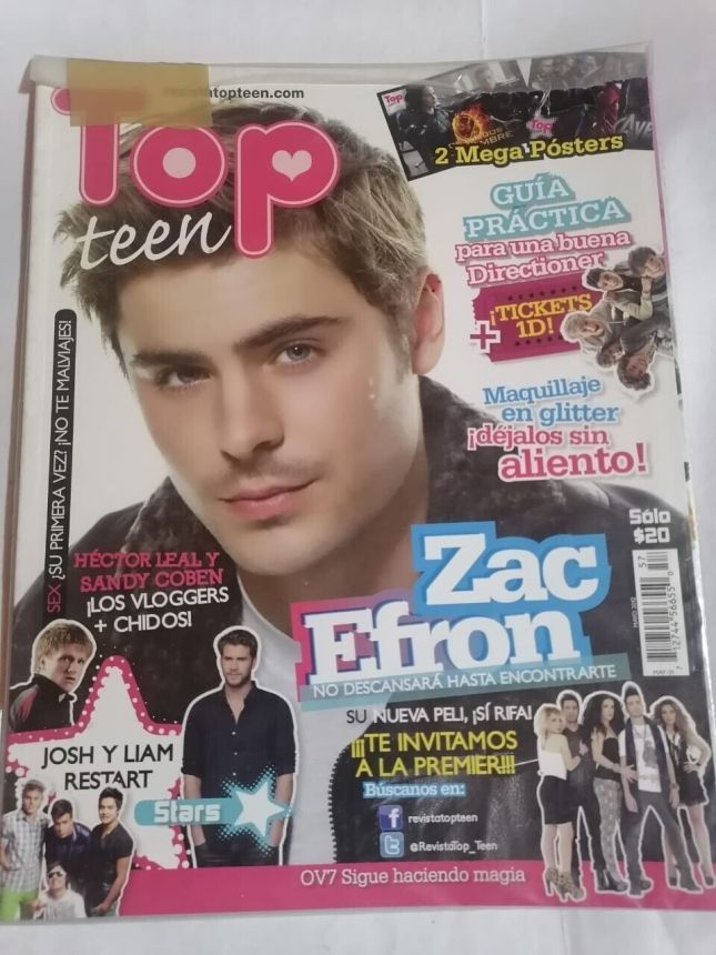 TOP TEEN magazine side cover Issue 57  May 2012