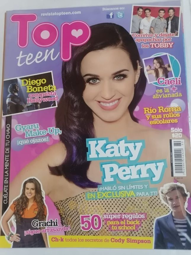 TOP TEEN magazine side cover Issue 60  August 2012