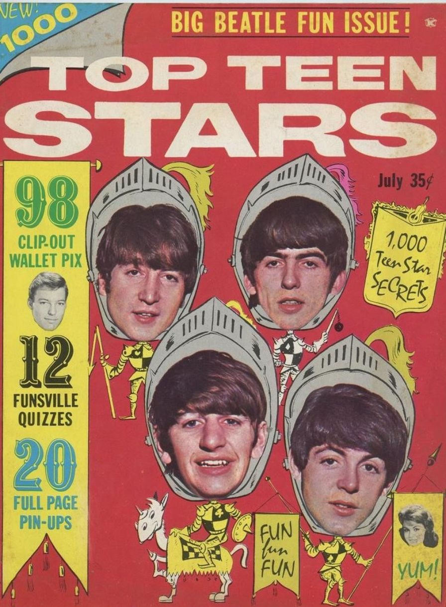 TOP TEEN STARS magazine side cover  July 1964