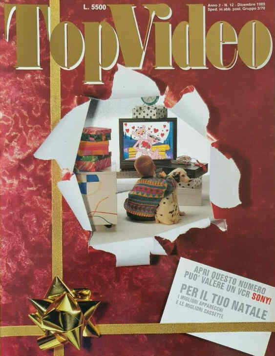 TOP VIDEO magazine side cover  December 1989