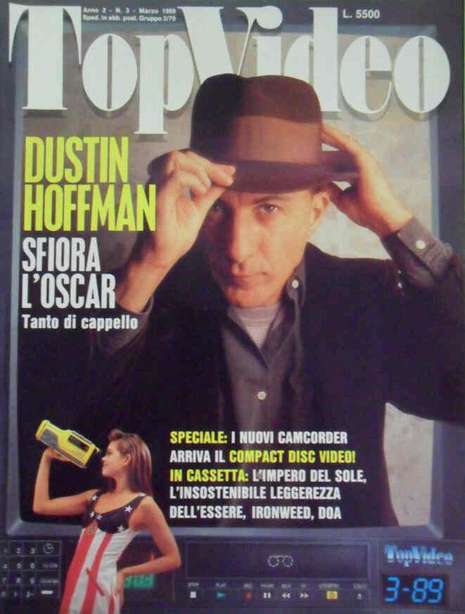 TOP VIDEO magazine side cover March 1989