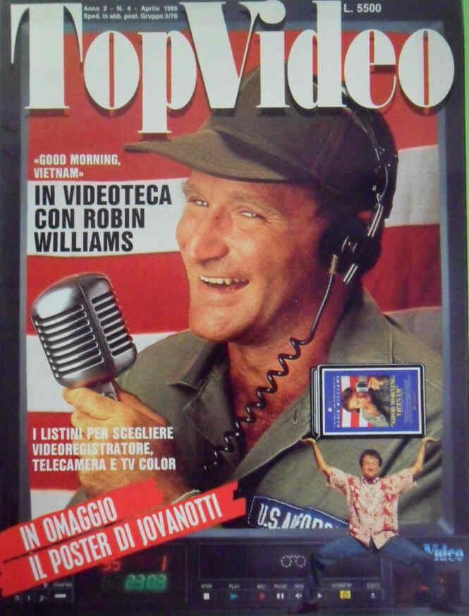 TOP VIDEO magazine side cover April 1989