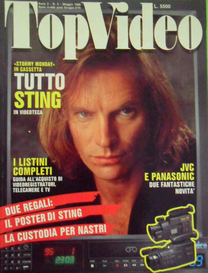 TOP VIDEO magazine side cover May 1989