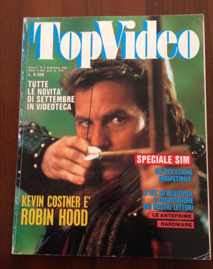 TOP VIDEO magazine side cover  September 1992