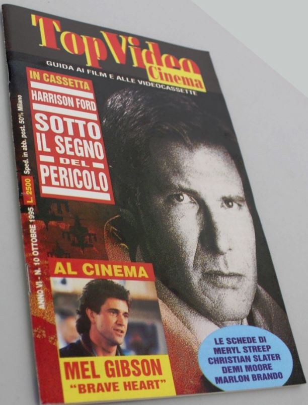 TOP VIDEO GUIDA magazine side cover October 1995