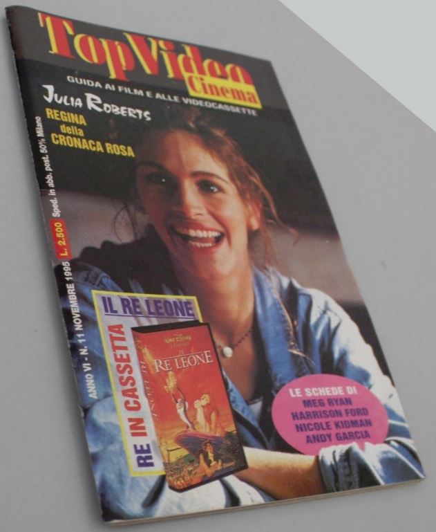 TOP VIDEO GUIDA magazine side cover November 1995