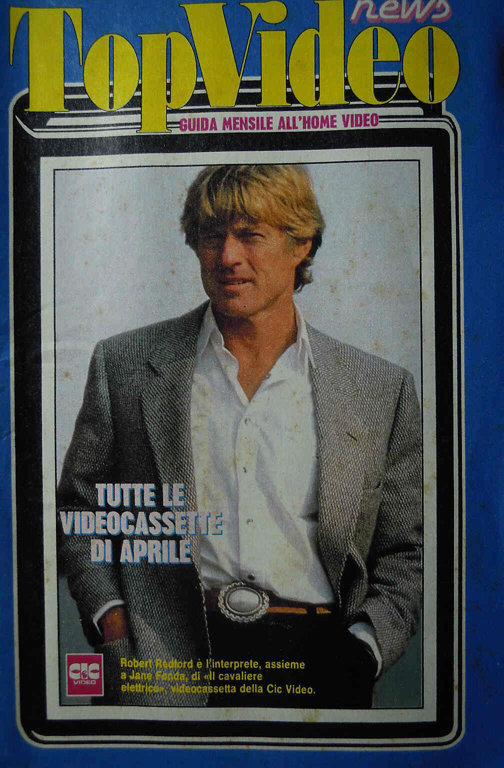 TOP VIDEO NEWS magazine side cover April 1989