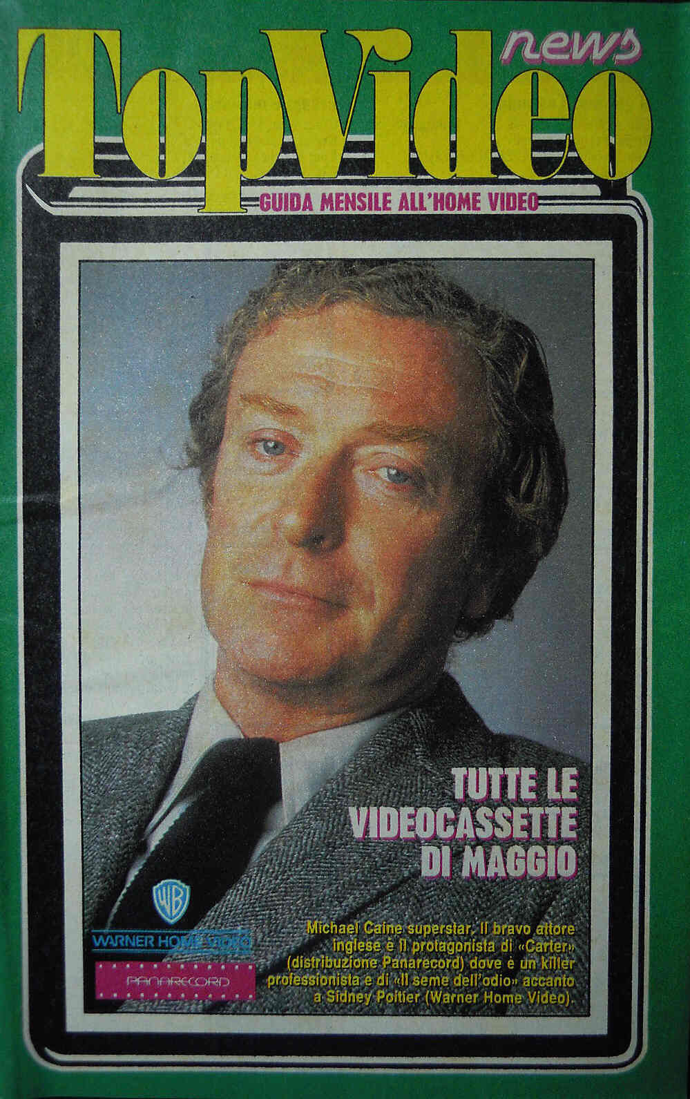 TOP VIDEO NEWS magazine side cover May 1989