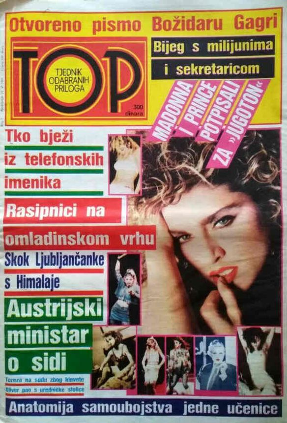 TOP magazine side cover Issue 7 22 June 1987