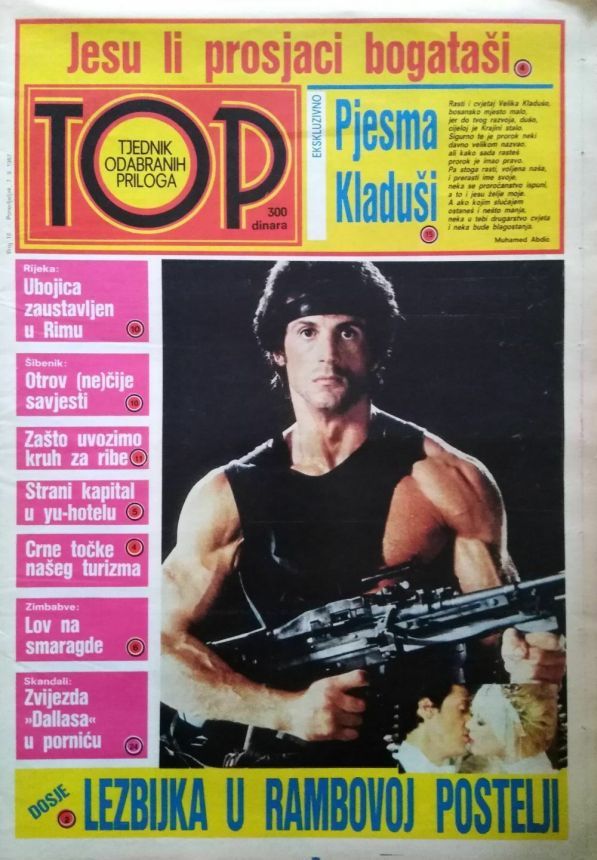 TOP magazine side cover Issue 18 7 September 1987