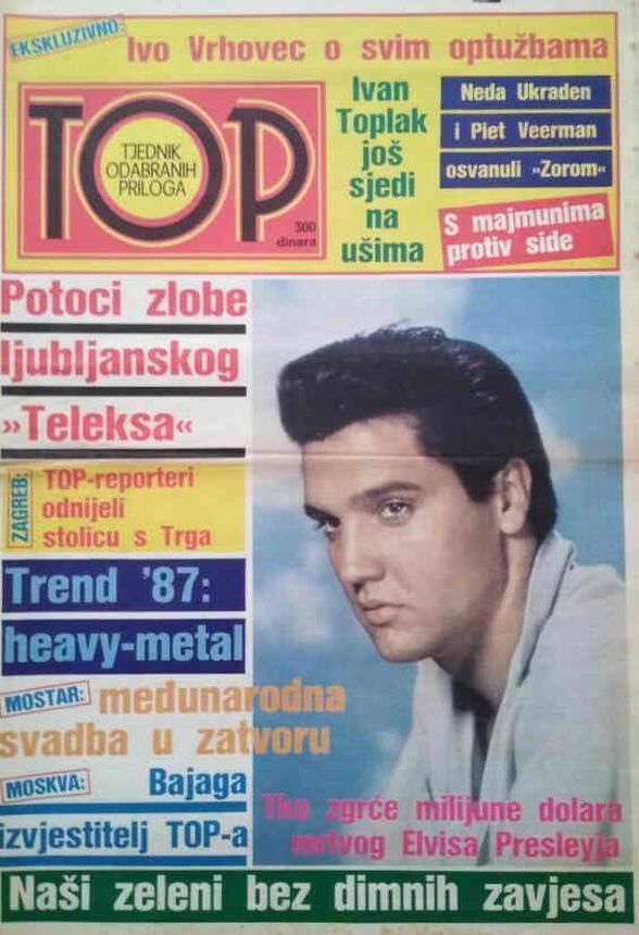 TOP magazine side cover Issue 14   1987