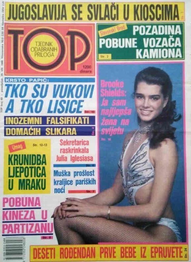 TOP magazine side cover Issue 69 29 August 1988