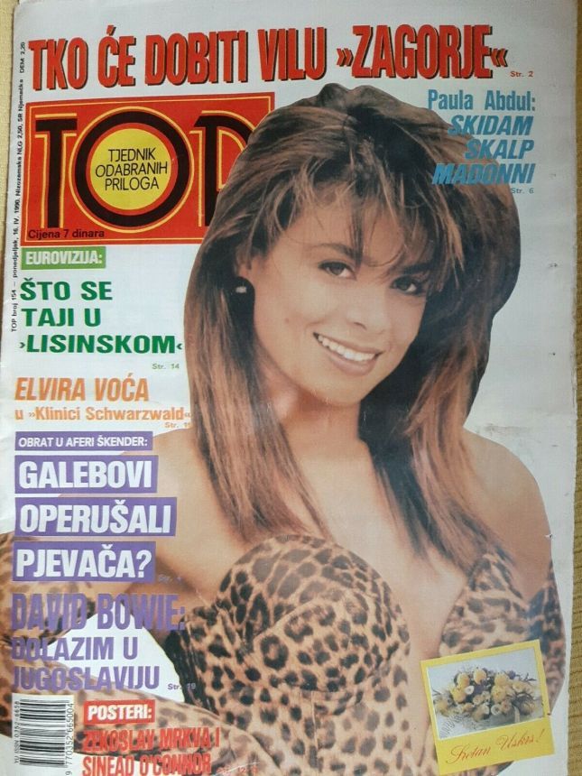 TOP magazine side cover Issue 154 16 April 1990
