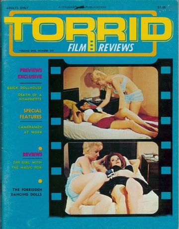 TORRID FILM REVIEWS magazine side cover Issue 6  Vol 1 # 6 October/November/December 1967