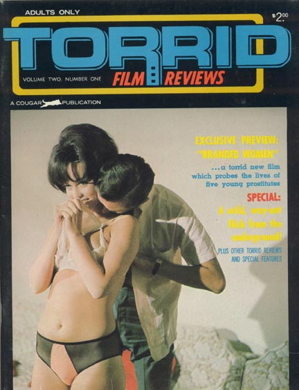 TORRID FILM REVIEWS magazine side cover Issue 7  Vol 2 # 1  1968