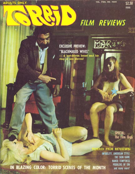 TORRID FILM REVIEWS magazine side cover Issue 10  Vol 2 # 4  1968