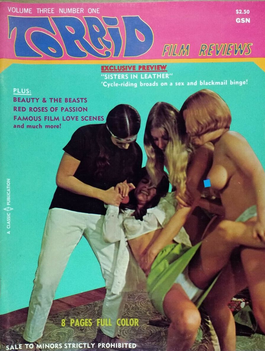 TORRID FILM REVIEWS magazine side cover  Vol 3 No  1   1969