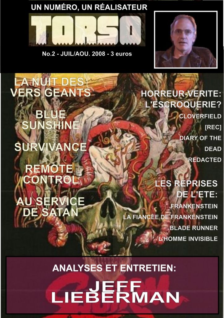 TORSO magazine side cover Issue 2 July/August 2008