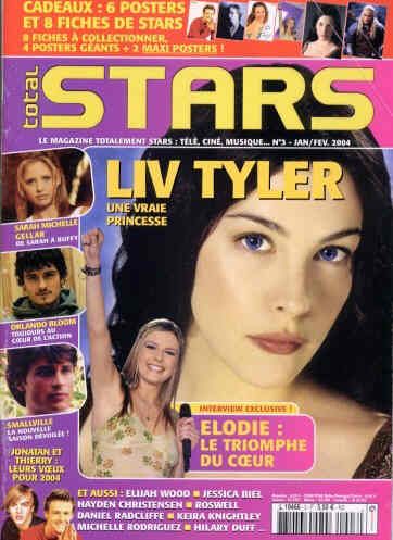 TOTAL STARS magazine side cover Issue 3 January/February 2004