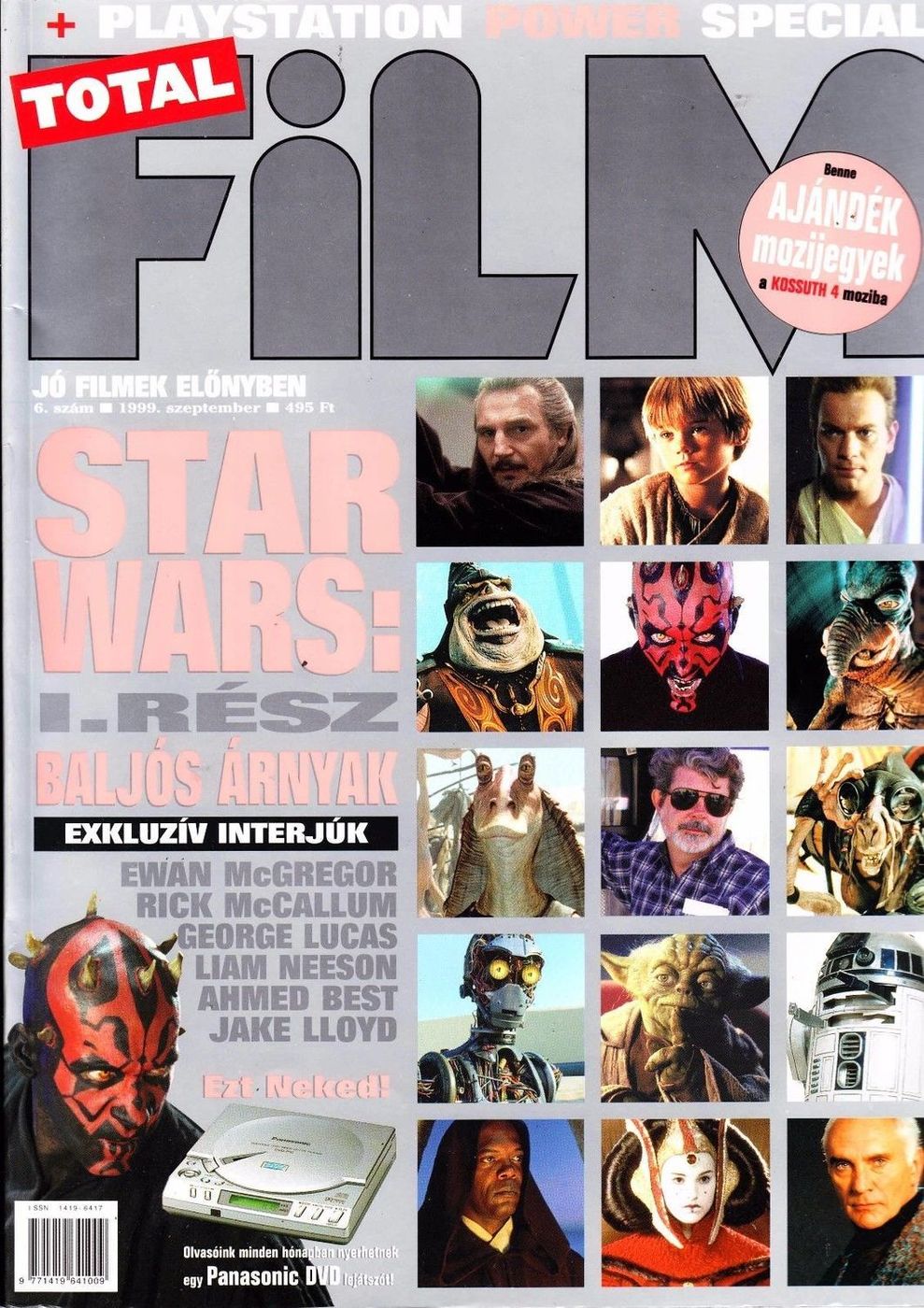 TOTAL FILM (HU) magazine side cover Issue 6 September 1999