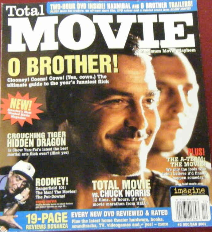 TOTAL MOVIE magazine side cover Issue 2 December 2000