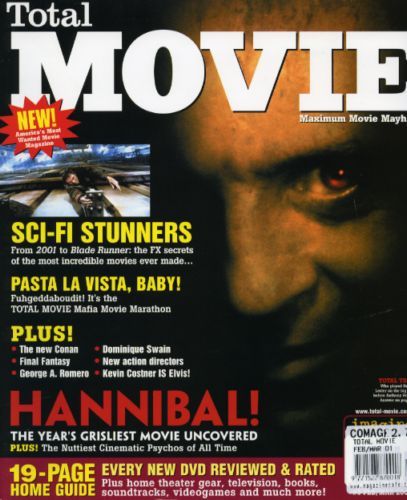 TOTAL MOVIE magazine side cover Issue 3 February/March 2001